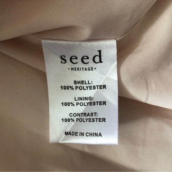 Seed Heritage Pleated Off Shoulder Top in Light Pink Size S - Picture 10 of 10